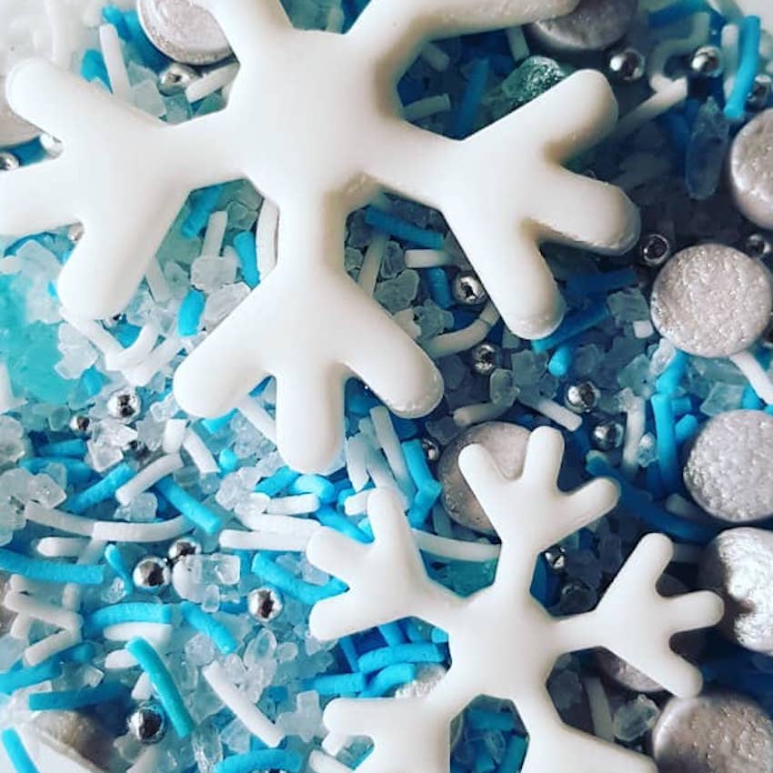 Snowflake Sprinkles  Shop Snowflake Candy Sprinkles, Frozen Candy  Snowflakes - Sweets & Treats™